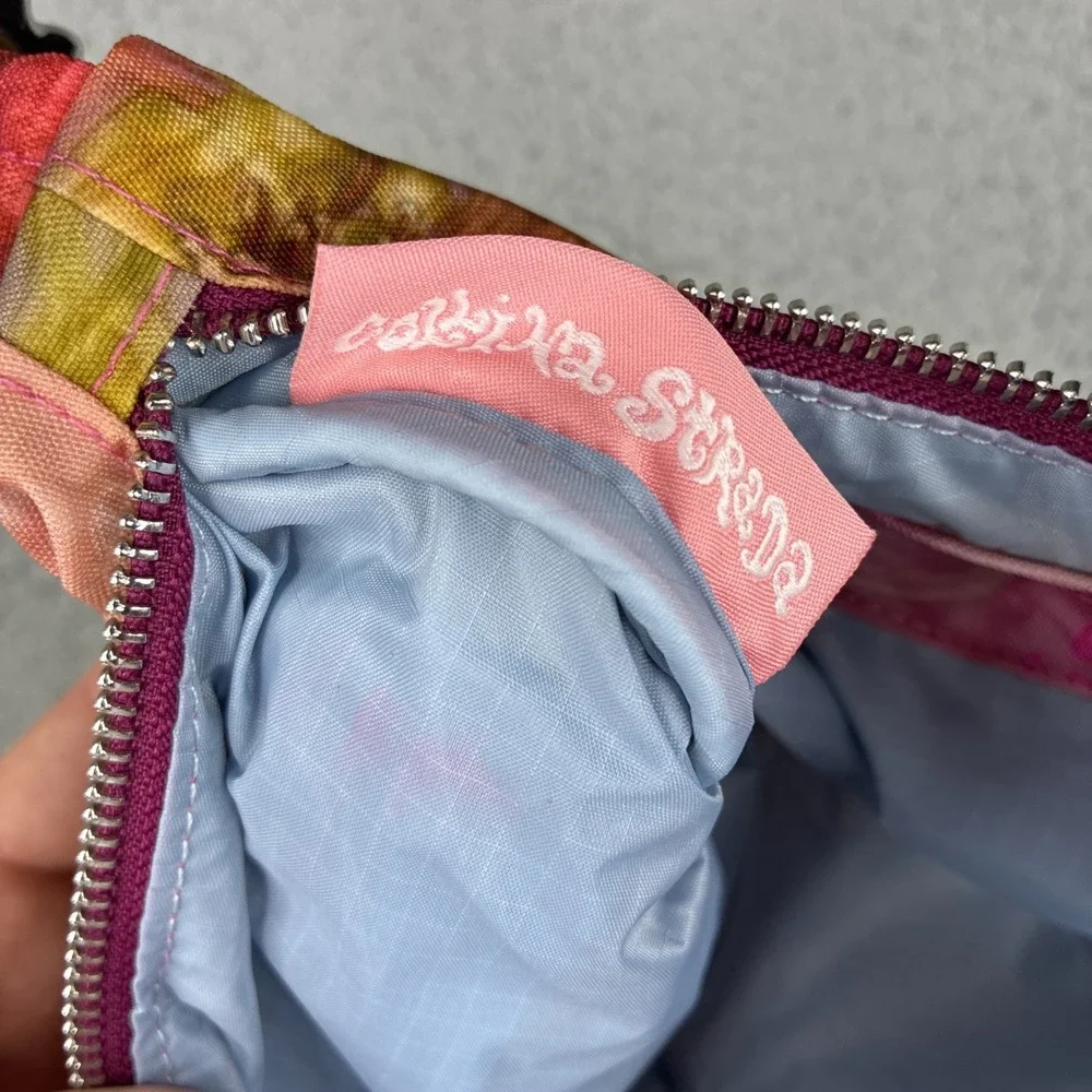 BAGGU x Collina Strada Cargo Shoulder Bag Berry Chrysanthemum Floral Purse